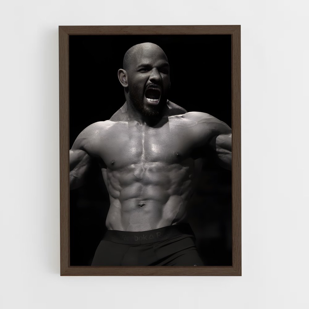 Poster Guerrier au Barbe – affiche MMA (vue 5)